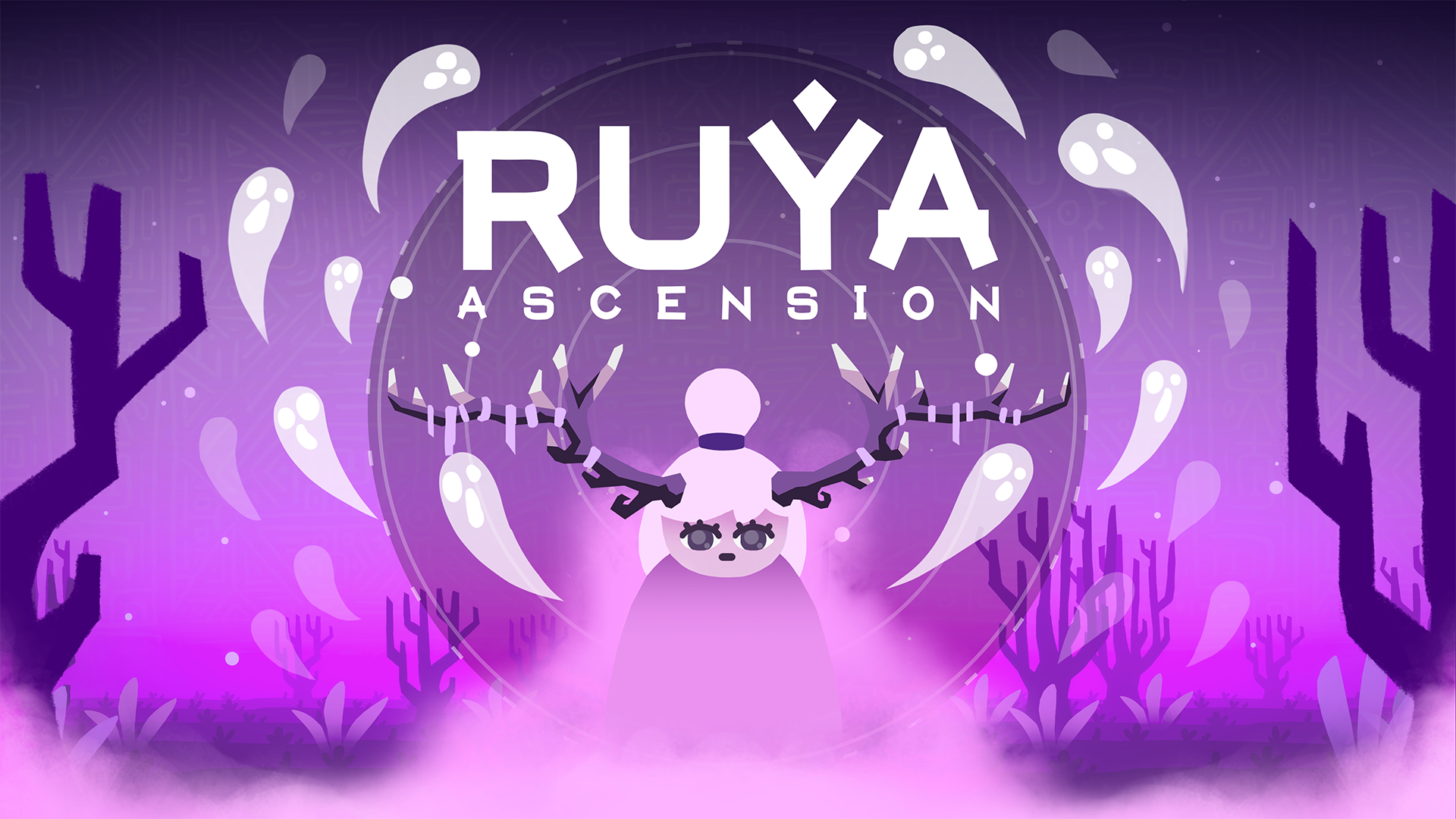 Key art for Ruya: Ascension, a follow-up to the award-winning puzzle game Ruya, expanding its serene and emotional storytelling.
