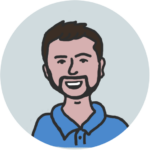 An illustrated team portrait of Enrico Ercole, Sound Designer at Miracle Tea.
